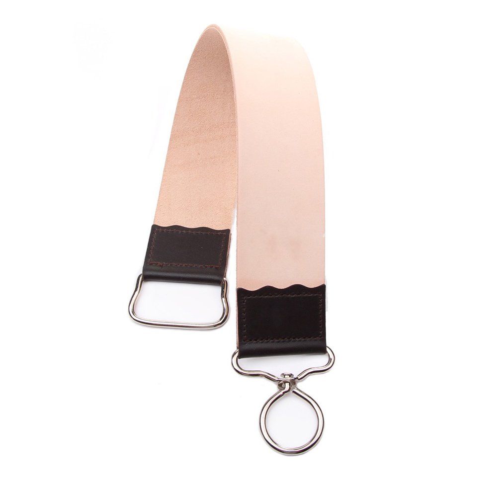 Economical Double Hook Strop for Throat Cut Razors
