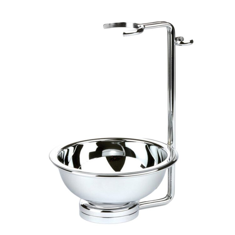 Round Stainless Steel Shaving Bowl – Durable Men’s Wet Shaving Bowl