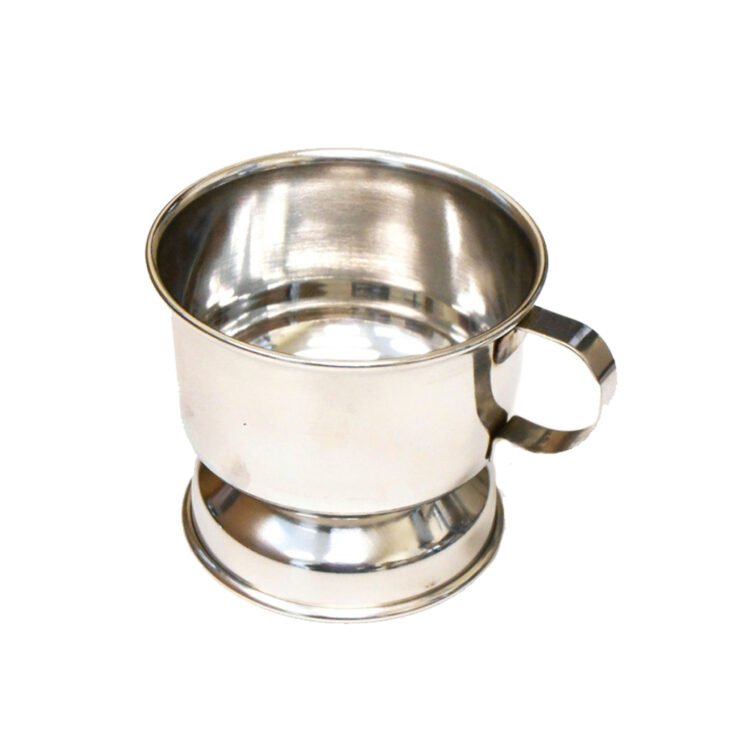 Stainless Steel Wet Shaving Mug for Traditional Shaving