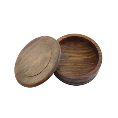Handcrafted Wooden Shaving Bowl With Lid – Handmade Wet Shave Lather Bowl