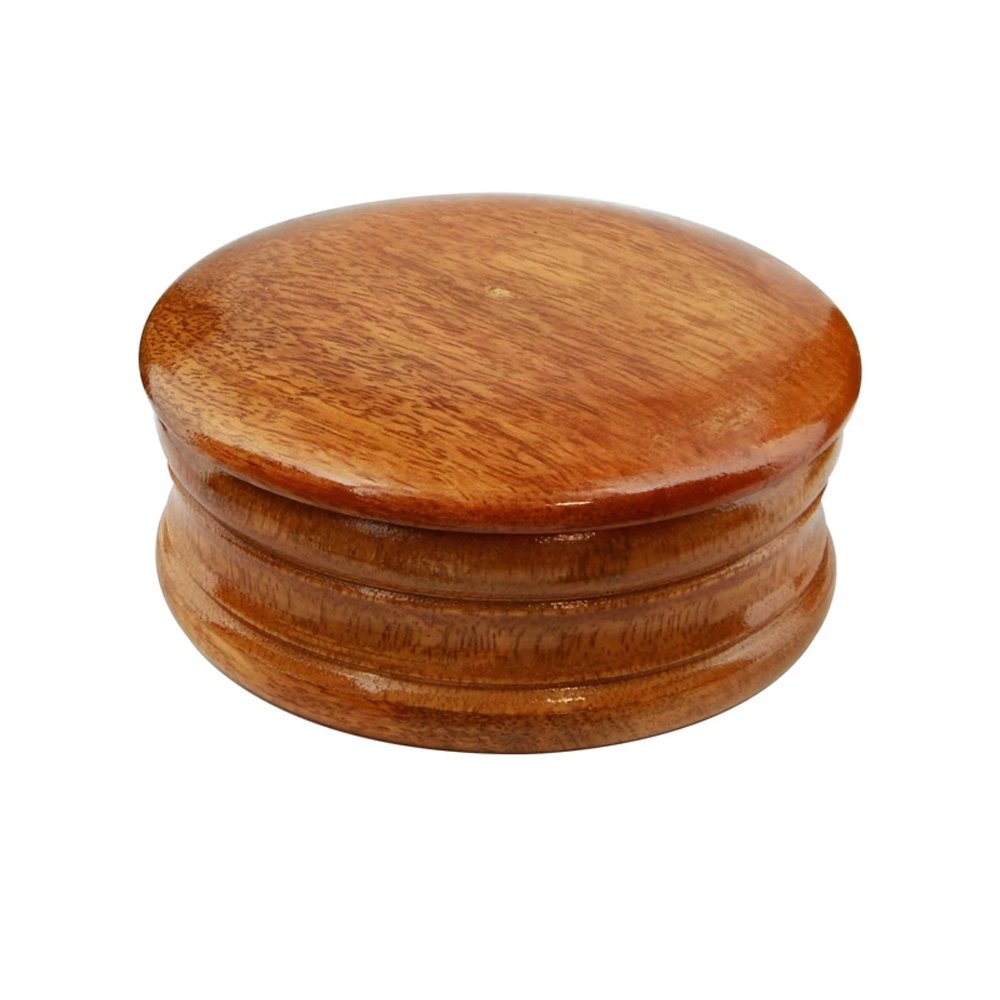 Stylo Wood Shaving Bowl with Lid – Wooden Shaving Soap Bowl for Men