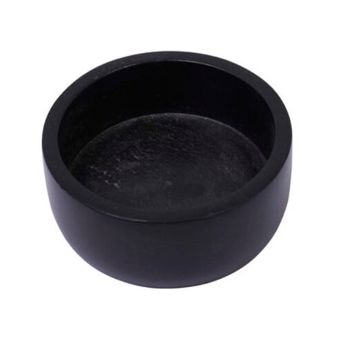 Black Dark Wood Shaving Bowl