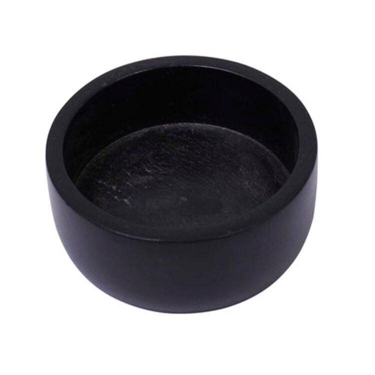 Black Dark Wood Shaving Bowl