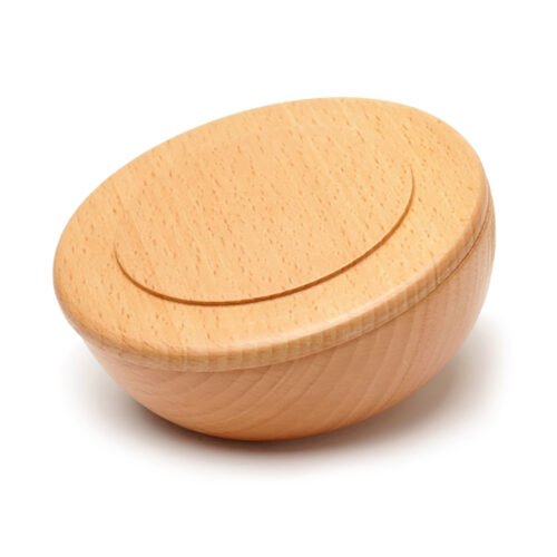 Ash Handcrafted Wood Soap Bowl – Natural Wooden Soap Dish for Bathroom & Kitchen