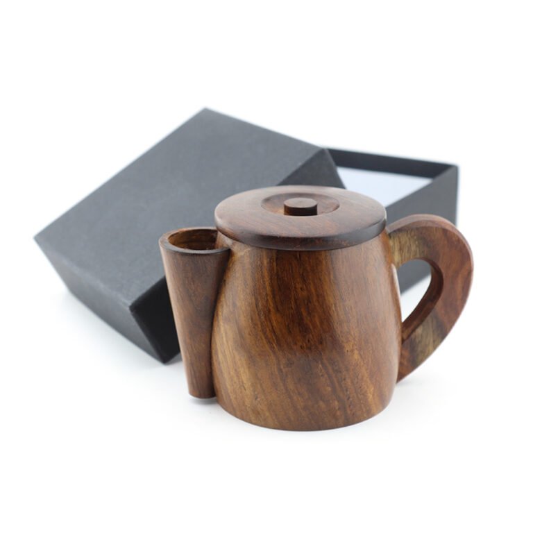 wood shaving mug