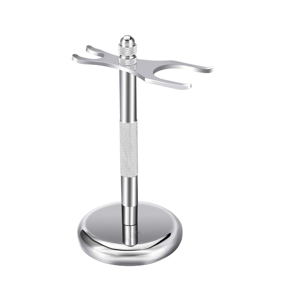 DE Safety Razor Stand Chrome – Premium Double Edge Razor Holder