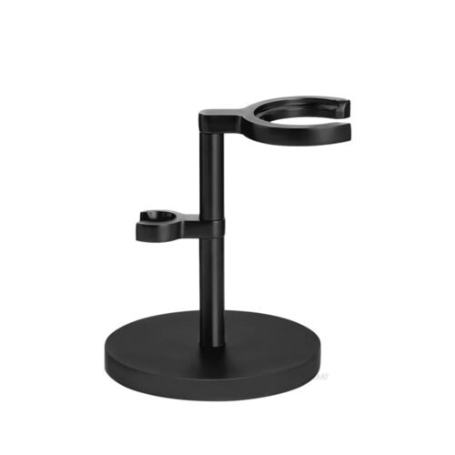 Deluxe Black Shaving Brush & Safety Razor Stand – Premium Double Holder for Wet Shaving