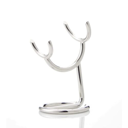 Stainless Steel Shaving Brush Stand – Durable Razor & Brush Holder