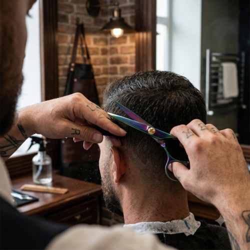 Alternative view of Slim Rest Finger Barber Scissors