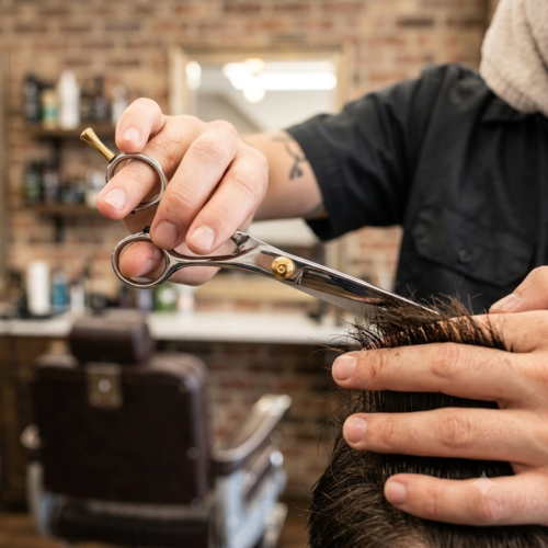 Alternative view of Professional Barber Scissors and Shears