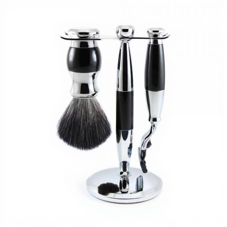 Mach 3 Chrome Plated Shaving Set – Premium Men's Razor & Grooming Kit