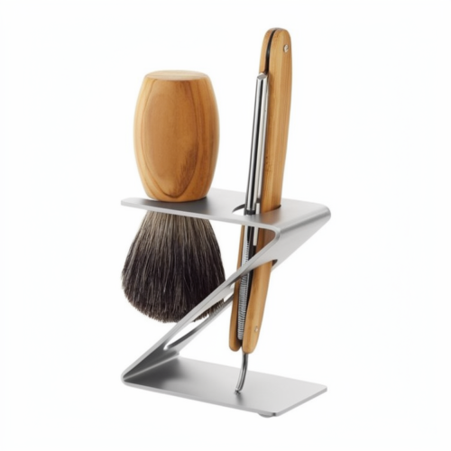Shaving Kit Set with Z-Shaped Stand – Complete Men's Grooming Set