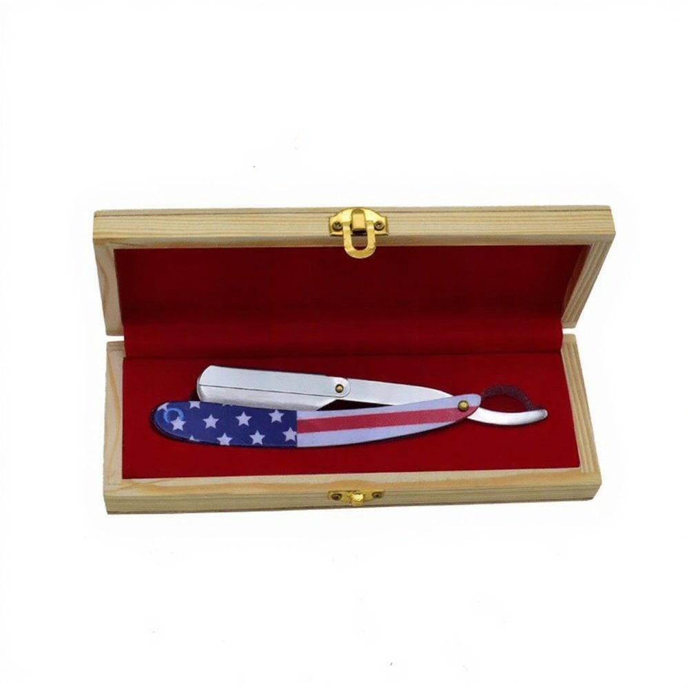 Straight Razor Wooden Box – Premium Storage Case for Shaving Razors