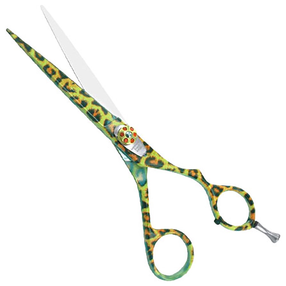Leopard Design Mustache and Beard Scissor – Professional Grooming Shears