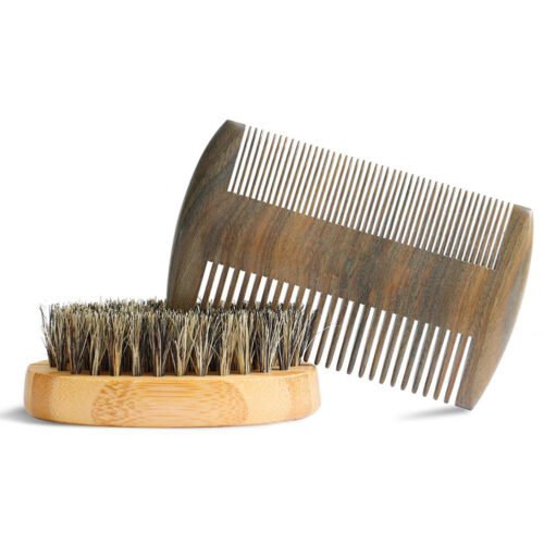 Beard Brush and Comb Kit for Men – Premium Beard Grooming & Styling Set