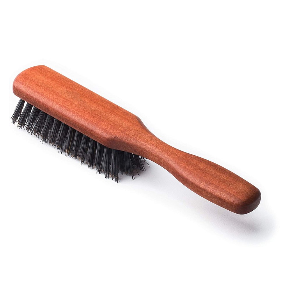 Boar Bristle Beard and Mustache Brush with Handle - Image 3