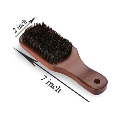 Alternative view of Natural Wooden Hair Brush for Men Chocolate Color