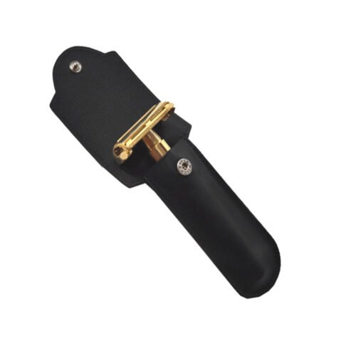 Double Edge Safety Leather Pouch – Handmade Protective Razor Case