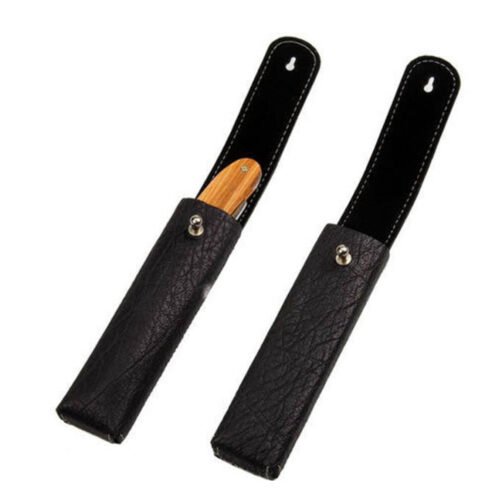 Fancy Straight Razor Leather Pouch – Premium Protective Shaving Case