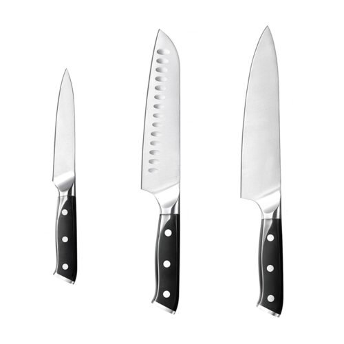 Leo Beauty Pro 3pcs Kitchen Knife Set Stainless Steel