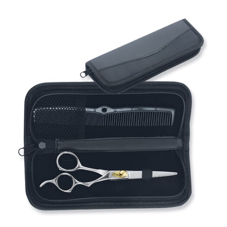Leo Beauty Pro Barber Scissors Leather Pouch
