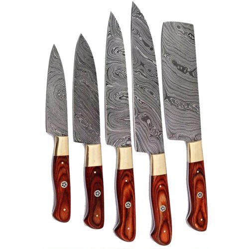Leo Beauty Pro Beautiful Damascus Chef Kitchen Set