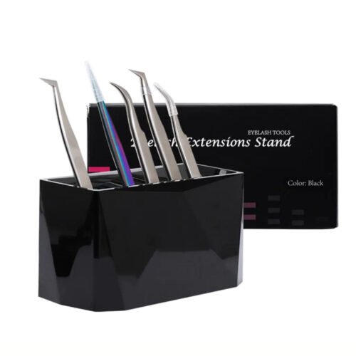 Black Eyelash Extension Tweezers Stand LBP-6300-1 product display