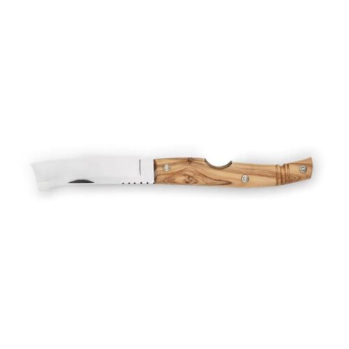 Leo Beauty Pro Coltellerie Berti Regional knife RASOLINO cigar cutter in olive wood