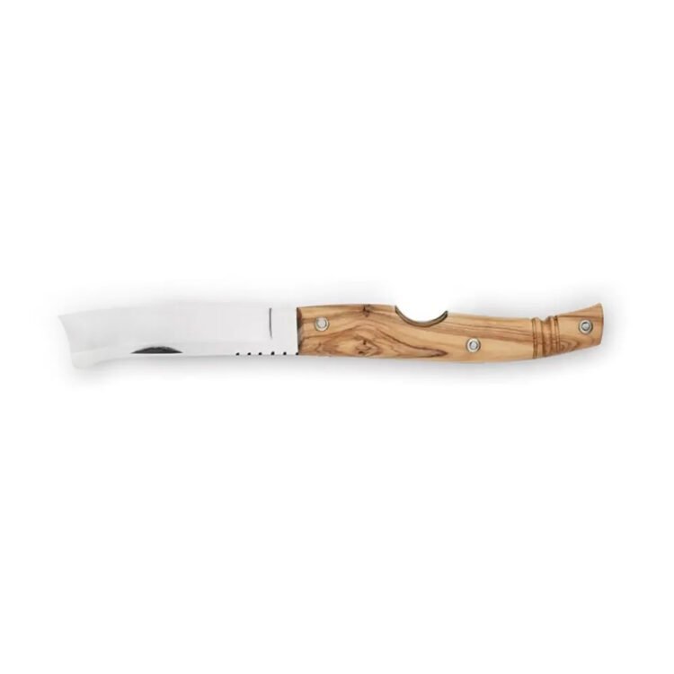 Leo Beauty Pro Coltellerie Berti Regional knife RASOLINO cigar cutter in olive wood