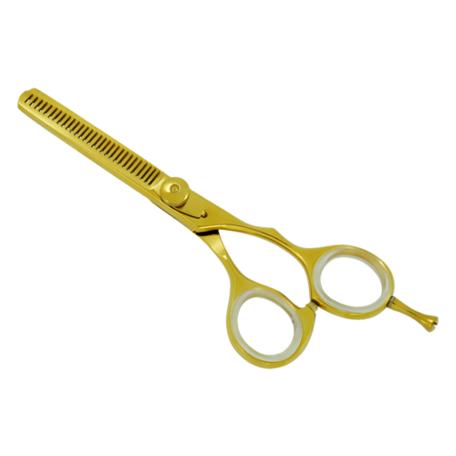 Elegant Golden Thinning Barber Scissor LBP-3409 product display