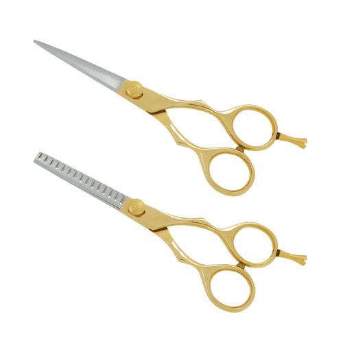 Leo Beauty Pro Golden Barber Hair Cutting Scissors