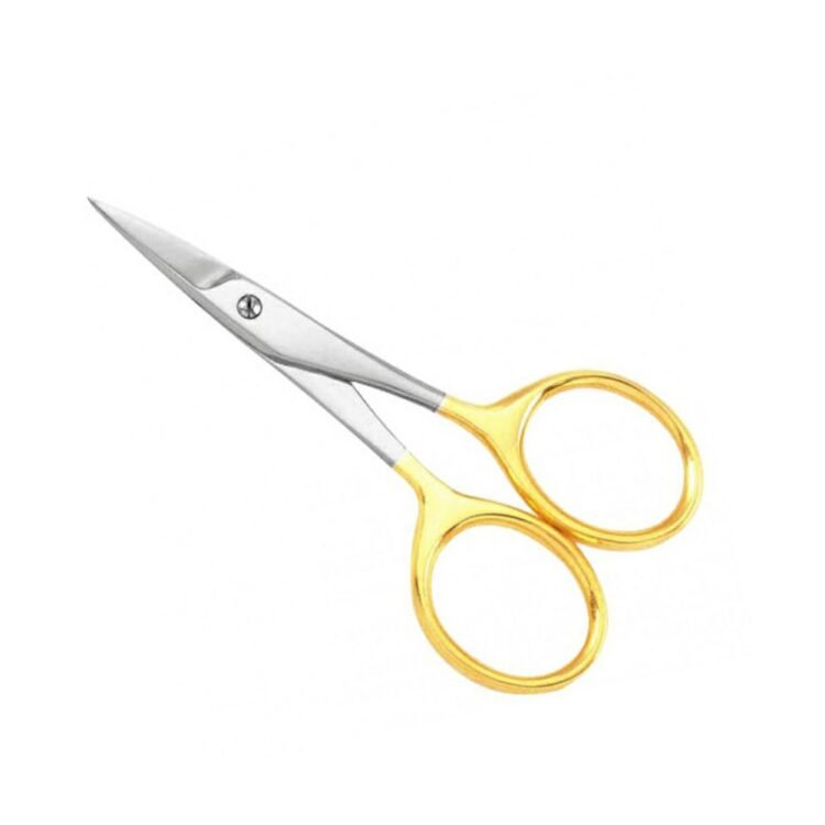 Micro Blade Large Ring Gold Nail Scissors LBP-3888 product display