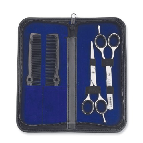 Leo Beauty Pro Pro Leather Scissors Combs Packaging