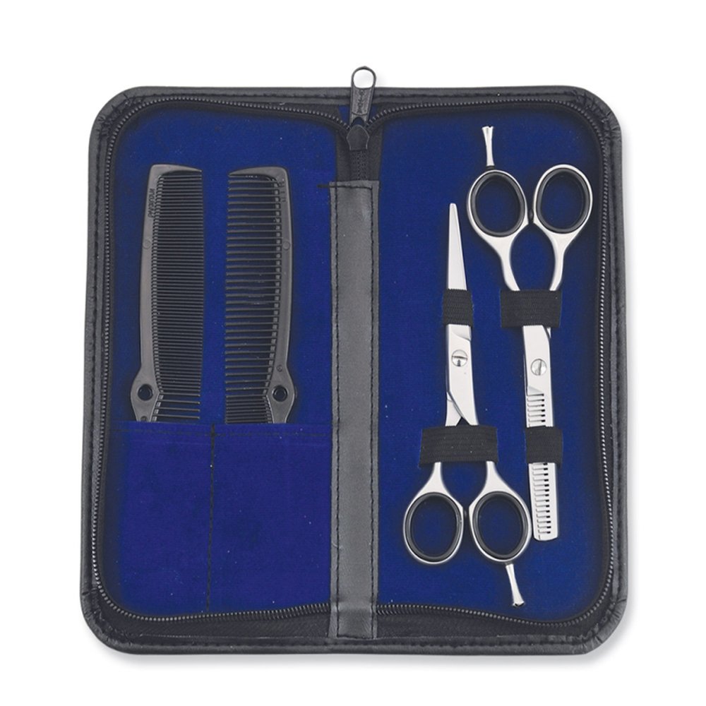 Leo Beauty Pro Pro Leather Scissors Combs Packaging