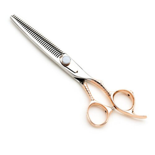 Professional Rose Gold Pet Dog Grooming Scissors LBP-3745 product display