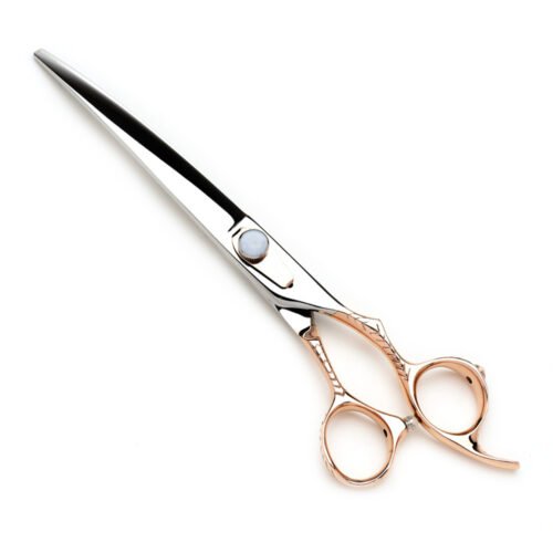 Professional Rose Gold Pet Dog Grooming Scissors LBP-3749 product display
