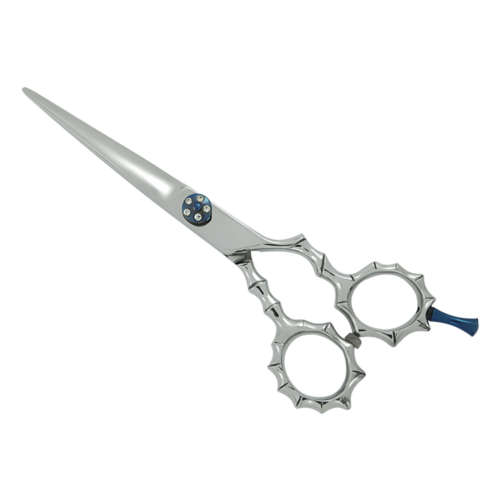 Alt Text: Star Professional Barber Scissors LBP-2024 made of stainless steel for professional haircuts