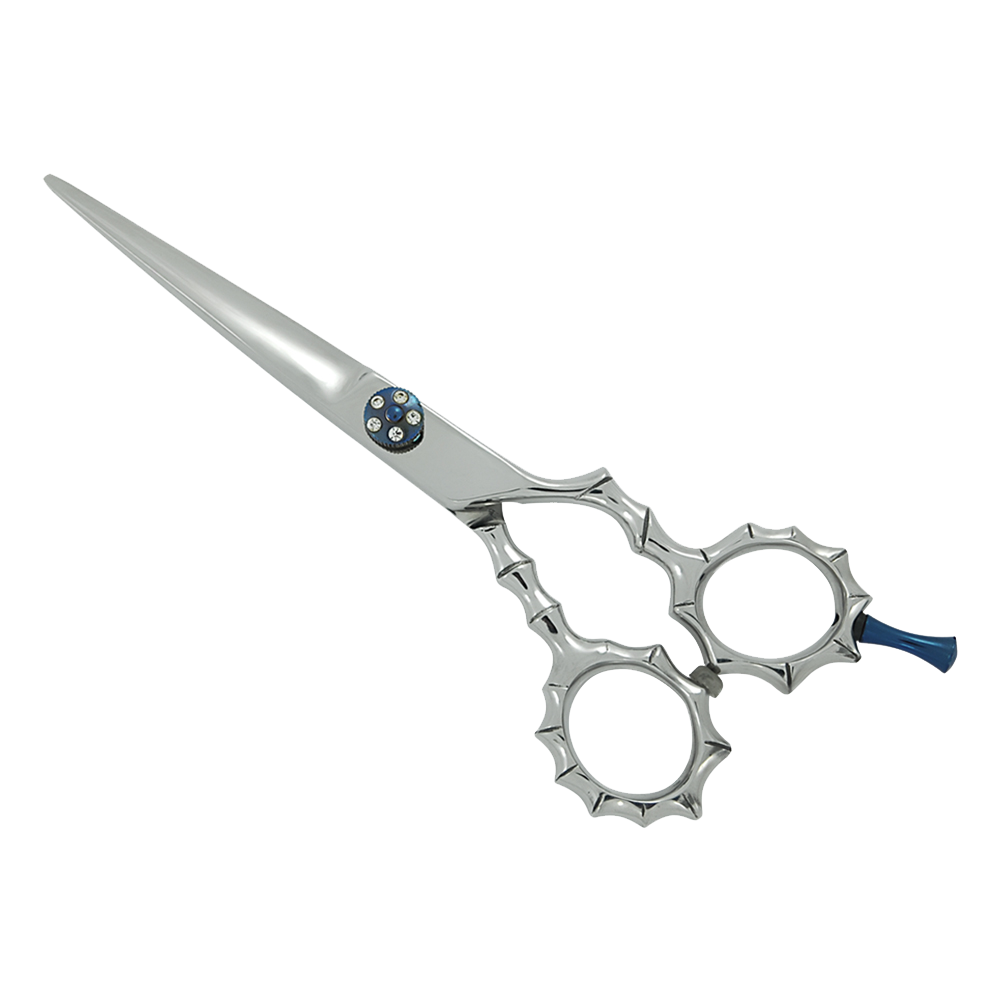 Alt Text: Star Professional Barber Scissors LBP-2024 made of stainless steel for professional haircuts