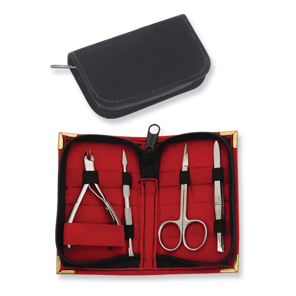Leo Beauty Pro 4 Piece Manicure Leather Kit