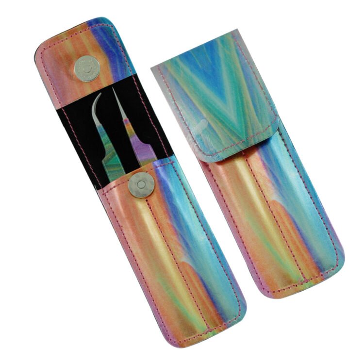 Leo Beauty Pro High Quality Eyelash Extension Tweezers Set in Paper Coated