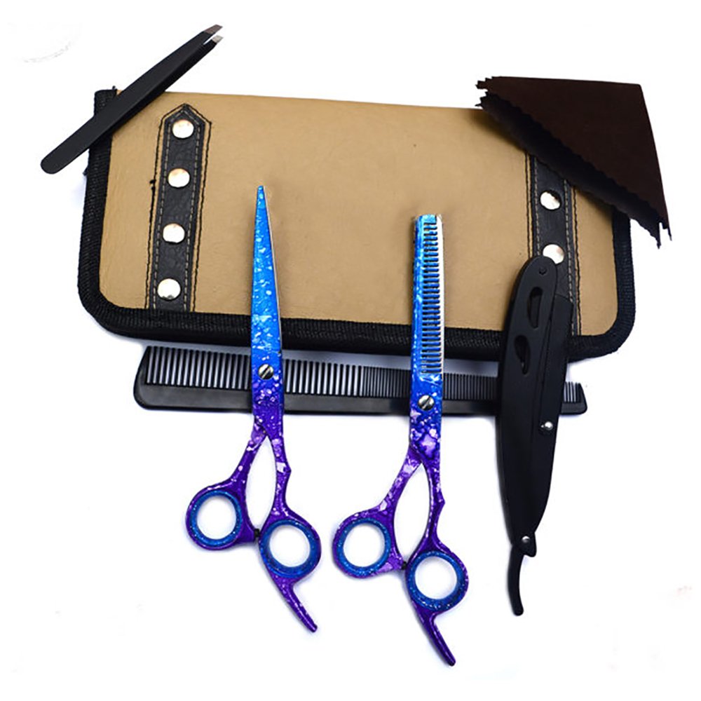Leo Beauty Pro Rainbow Barber Scissors Kit